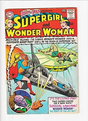 Buy Brave And The Bold 63 Supergirl Wonder Woman 1966 Glossy • 39.42£