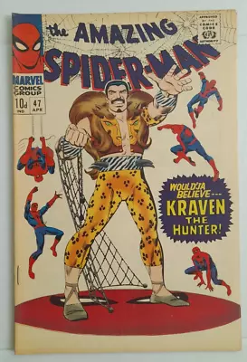 Buy Amazing Spiderman 47 Uk Version 1967 Marvel Comic • 75£