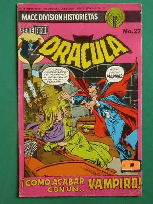Buy 1975 Tomb Of Dracula #3 Gil Kane Cover Vampire Marvel Spanish Mexican Comic • 15.88£