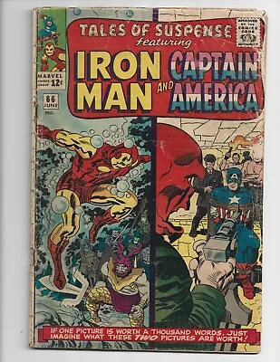 Buy TALES Of SUSPENSE #66 Silver Age Marvel Comics 1965 - Red Skull Origin CC • 31.94£