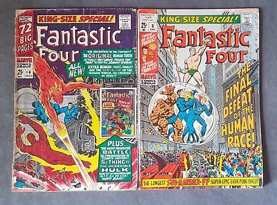 Buy Marvel,Vintage Fantastic Four K-S Special,#4&8,(1966/70)Pre-owned,Used,Rare • 1.99£