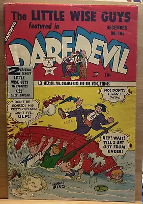 Buy DAREDEVIL And The LIttle Wise Guys! #105 GOLDEN AGE 1953 Classic Biro Cover VG+ • 17.69£