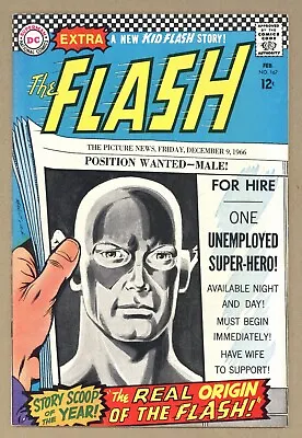 Buy Flash 167 FN+ Infantino! ORIGIN STORY! Mopee! Heavenly Help-Mates! 1967 DC U860 • 25.24£