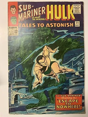 Buy Tales To Astonish #71/Silver Age Marvel Comic Book/Sub-Mariner/VG+ • 22.05£