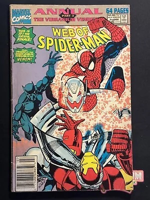Buy Marvel Comics Web Of Spiderman Annual #7 June 1991 Erik Larsen Newsstand • 2.40£