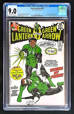 Buy Green Lantern #87 Cgc 9.0 1971 1972 1st Appearance John Stewart 2nd Guy Gardner • 711.27£