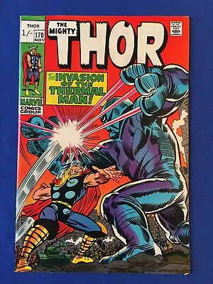 Buy The Mighty Thor #170 VFN (8.0) MARVEL ( Vol 1 1969) Kirby (3) • 32£