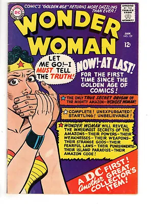 Buy Wonder Woman #159 (1966) - Grade 6.0 - Origin Retold - Golden Age Style! • 63.33£