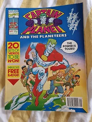 Buy Rare Marvel UK Captain Planet And The Planeteers No.1 1991 • 20£