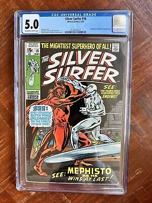 Buy Original Silver Age Stan Lee CGC Graded 5.0 Marvel Comics The Silver Surfer #16 • 94.87£