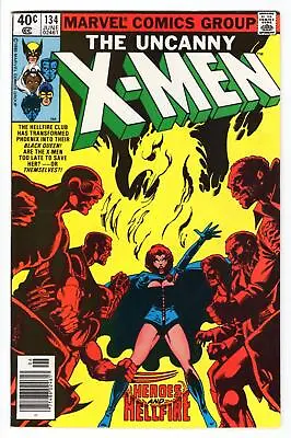 Buy Uncanny X-Men #134 (1963) Dark Phoenix Hellfire Club 1980 Marvel Bronze KEY Raw • 79.91£