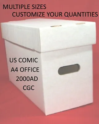 Buy COMIC BOXES For US - MAGAZINE - 2000AD - CGC - A4 Office Storage - Mix & Match • 9.50£