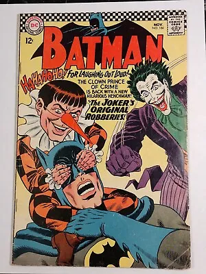 Buy Batman #186  FINE+ 6.5  1st App. Of Gaggy The Clown! JOKER APP.  1966 HOT🔥KEY🗝 • 88.47£