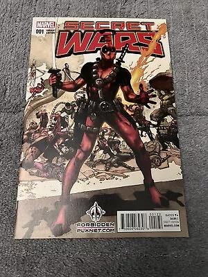 Buy SECRET WARS #1 - Forbidden Planet Deadpool Variant • 11£