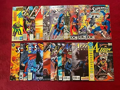 Buy Action Comics #544, #592, #593, #598, #645, #672, #700, #800, #900 - Lot Of 20 • 23.67£