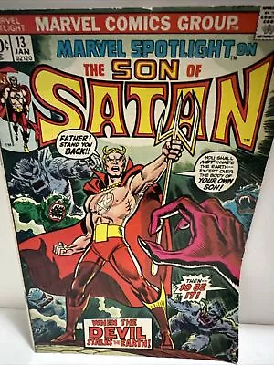 Buy Marvel Spotlight #13   Origin Of Son Of Satan Marvel Comics 1974 • 8.01£