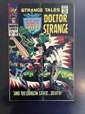 Buy Strange Tales 163 1967 Marvel F-/VG+ Presents Well Has A Sub Crease • 12.01£