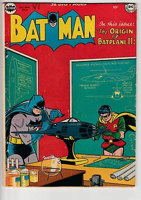 Buy Batman #61 - 1950 - Vintage Key! DC 10¢ - 1st Cover App & Origin Of 2nd Batplane • 180£