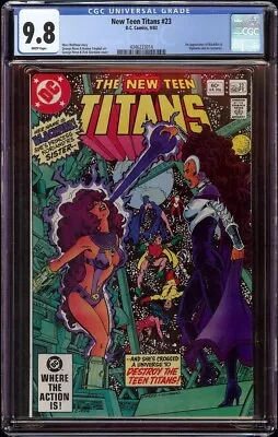 Buy New Teen Titans # 23 CGC 9.8 White (DC, 1982) 1st Appearance Vigilante • 138.36£