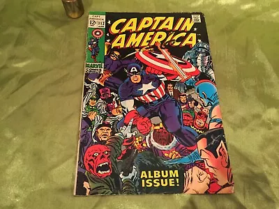 Buy Marvel Comics - CAPTAIN AMERICA #112 - April 1969 - Lee/Kirby - Good Condition • 46.99£