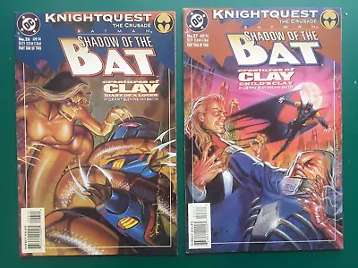 Buy Batman Shadow Of The Bat 26, 27 ( Creatures Of Clay Parts 1-2 ) Knightquest 1994 • 3£