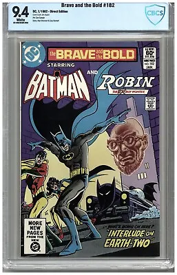Buy Brave And The Bold  # 182   CBCS  9.4   NM  White Pages   1/82   Direct Edition • 55.32£