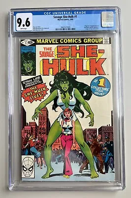 Buy Savage She-Hulk #1, CGC 9.6, NM+ , Key 1st Appearance Of She-Hulk • 478£