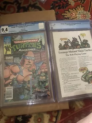 Buy CGC 9.4 Newsstand Teenage Mutant Ninja Turtles Adventures  # 3 1988 Mini Series • 44.63£