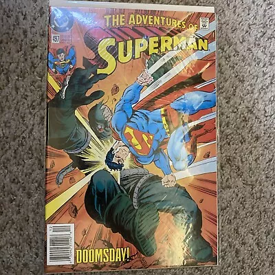 Buy The Adventures Of Superman #497 DC Comics 1992 Doomsday! • 2.37£