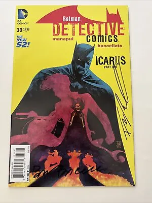 Buy Batman Detective Comics #30 Signed By Francis Manapul & Brian Buccellato New 52 • 16.08£