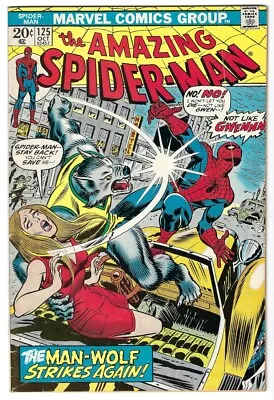 Buy 1973 FN Amazing Spider-Man #125 : 2nd Appearance Of Man-Wolf • 31.94£