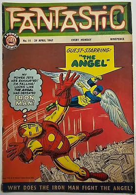 Buy Marvel Silver Age 1967 UK Rare Fantastic Comic Book Issue 11 Key Good Grade GD • 0.99£