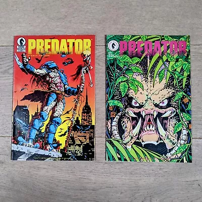 Buy Lot Of 2 Predator Concrete Jungle Comic Books Issues 1 & 2 Dark Horse 1991 Rare • 10£