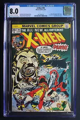 Buy X-MEN #94 New Team Solo Series BEGINS 1975 STORM Colossus WOLVERINE Join CGC 8.0 • 671.23£