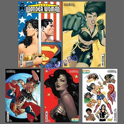 Buy Wonder Woman #7 Cover A B C D F Variant Set Options DC 2024 Presale 3/20 • 4.57£