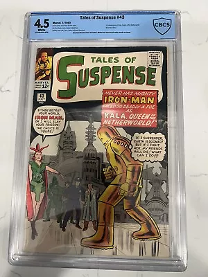 Buy Tales Of Suspense #43 Nice Early Iron Man Silver Age  Comic 1963 White Pages • 240.94£