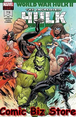 Buy Incredible Hulk #716 (2018) 1st Printing Bagged & Boarded Marvel Legacy Tie-in • 3.40£