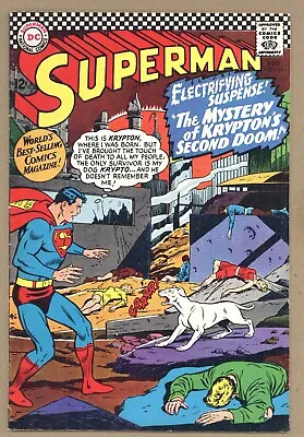Buy Superman 189 FN+ Swan Cover! KRYPTO! Origin+ Destruction Krypton II 1966 DC U717 • 27.59£