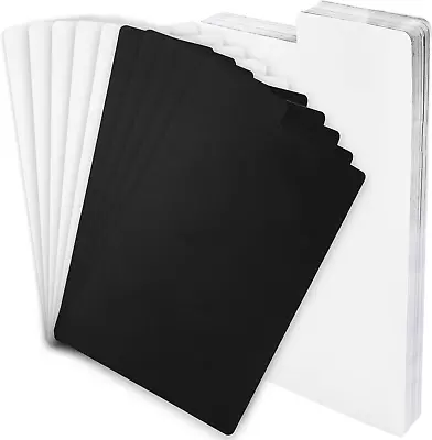 Buy 50Pcs Comic Book Dividers, TOUNALKER Large White Black Frosted Card Separator Wi • 32.40£