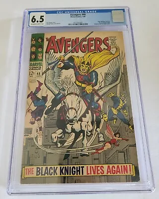 Buy Avengers #48 1968 Marvel Comics CGC 6.5 New Black Knight And Magneto Appearance • 157.57£
