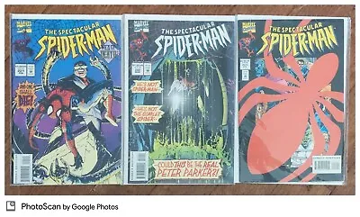 Buy The Spectacular Spider-Man LOT  #221 222 223 - MARVEL Bagged Boarded • 11.19£