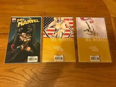 Buy Ms Marvel 5 (nm-), 6(nm) & 8(nm). Marvel. 2006 Series. Civil War Tie In • 4.95£