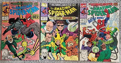 Buy 3x Amazing Spider-Man Issue # 336, 337 & 338 Originals From 1990 • 11.99£