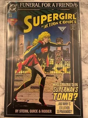 Buy Supergirl Action Comics 686 Homage Variant Funeral For A Friend Pt 6 DC 1993 VF • 5.99£