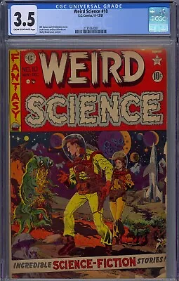 Buy Weird Science #10 Cgc 3.5 Wally Wood Pre-code Horror • 276.70£