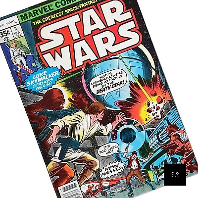 Buy Star Wars #5 Marvel Comics 1977 1st Appearance Of Wedge Antilles VF / VF+ 🔑 • 39.99£