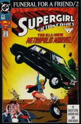 Buy Action Comics #685 (2nd) FN; DC | Funeral For A Friend 2 Supergirl - We Combine • 3.94£