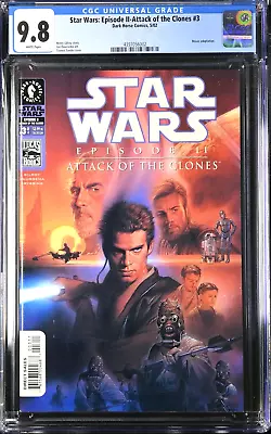 Buy Star Wars: Episode II-Attack Of The Clones 3💥 (2002, Dark Horse) CGC 9.8! 💥 • 79.66£