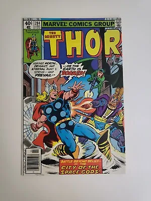 Buy The Mighty THOR #284:  The City Of The Space Gods!  Marvel (1979) NM  • 14.23£