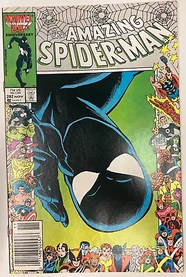 Buy Amazing Spider-Man #282 Newsstand (1986) 25th Anniversary Frame Cover (NM) • 23.75£